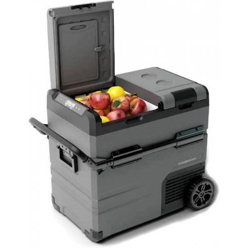 POWEROLOGY SMART FRIDGE & FREEZER WITH INDEPENDENT DUAL COMPARTMENT - 55L - BLACK