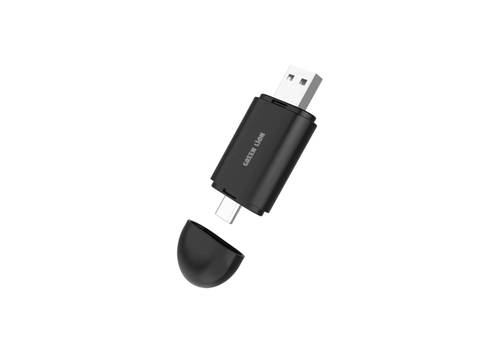 Green Lion 2-In-1 Wireless Adapter CarPlay & Android Auto - Black