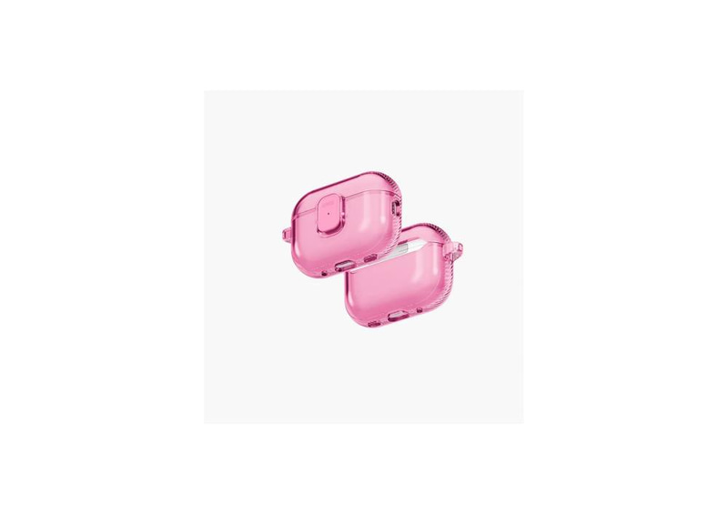 UNIQ Glase Pro Ultra-Clear Snap Closure Case Airpops Pro 3rd Gen-GLSPCPNK