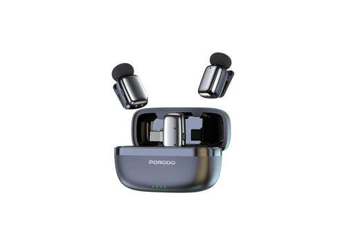 Porodo Wireless Lavalier Microphones Type-C - Black