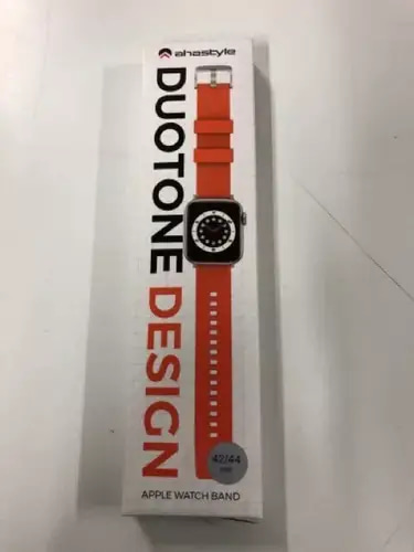 AHASTYLE DUOTONE DESIGN APPLE WATCH BAND -ORANGE (42/44MM)