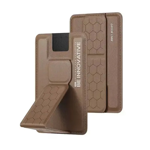   GREEN LION INNOVATIVE  MAGSAFE WALLET STAND MAGSAFE COMPATIBLE- BROWN