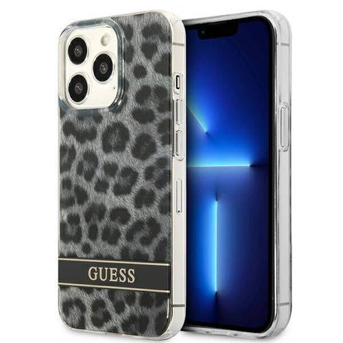 GUESS HARDCASE LEOPARD FOR IPHONE 13 PRO (6.1')  GRAY
