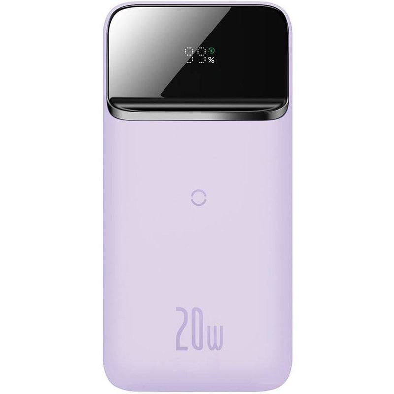 BASEUS MAGNETIC WIRELESS QUICK CHARGING POWER BANK 10000MAH 20W- PURPLEBaseus Magnetic Wireless Charging Power Bank 10000mAh Purple PPCX010005