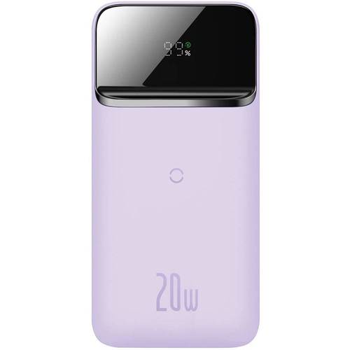 BASEUS MAGNETIC WIRELESS QUICK CHARGING POWER BANK 10000MAH 20W- PURPLEBaseus Magnetic Wireless Charging Power Bank 10000mAh Purple PPCX010005