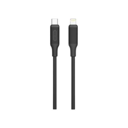 كابل Green Lion من USB-C إلى Lightning (مادة PVC) يدعم الشحن السريع PD27، بطول 1 متر - أسود