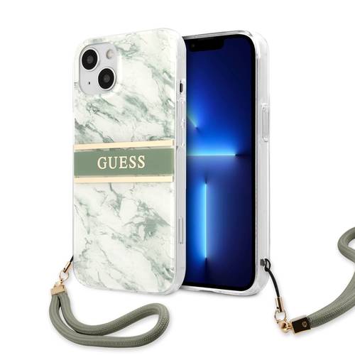 GUESS CASE FOR IPHONE 13 GREEN MARBLE COVER CASE