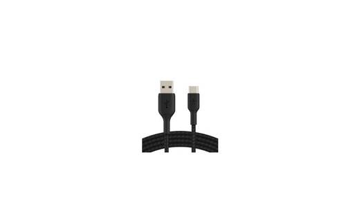 Belkin Braided USB-C to USB-A USB Type-C Cable - 2m Black