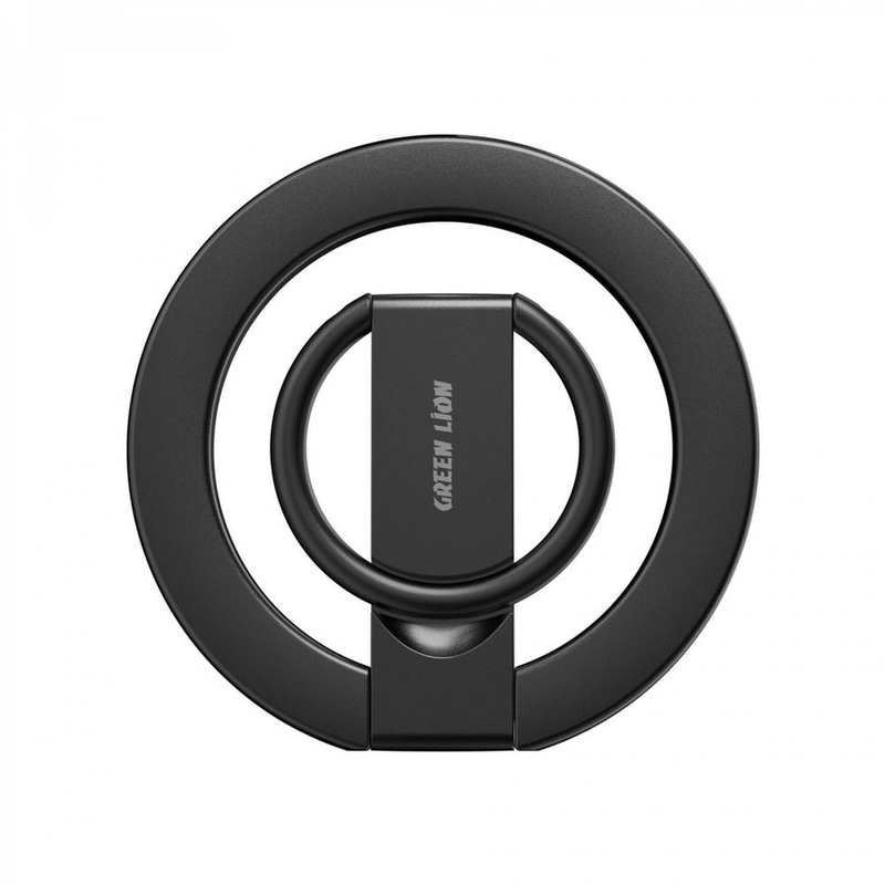 Green Lion Magnetic Ring Holder- Black