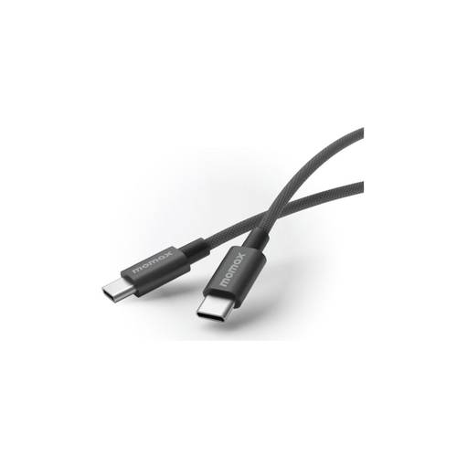 كابل MomaxElite USB-C إلى USB-C مضفر، 60 واط، 1.5 متر - أسود DC30D