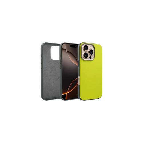 A-Case Kilyos Premium Leather Case Iphone16 Pro Max - Lime Green