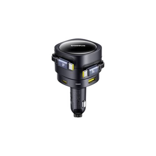 Baseus Enjoyment Max Car Charger C + C Cables 90W- Black