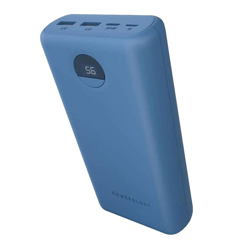 Powerology Ultra- Compact Power Bank 20000mAh PD 30W- Blue