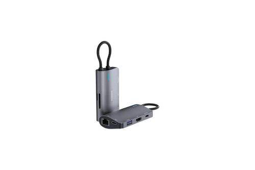 Porodo 7-IN-1 Multi Port USB-C Hub - Gray