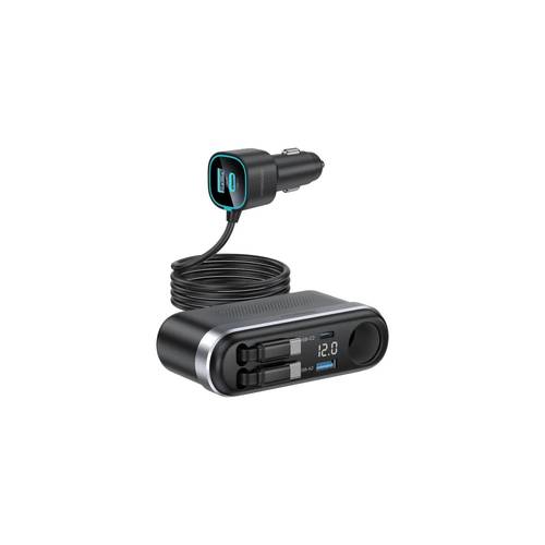 Powerology Currnex 60W Multi-Port Car Charger - Black