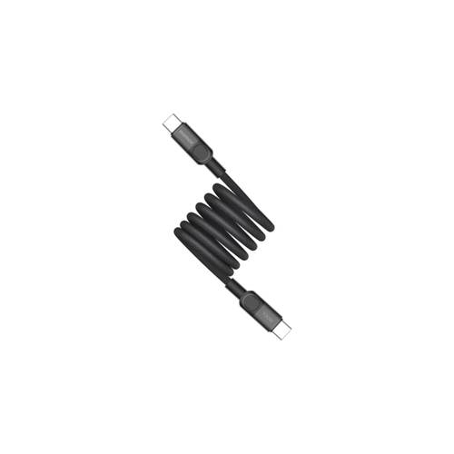 كابل مغناطيسي Momax Mag Link بقوة 100 واط من نوع USB-C إلى USB-C بطول 1 متر - أسود DC35D