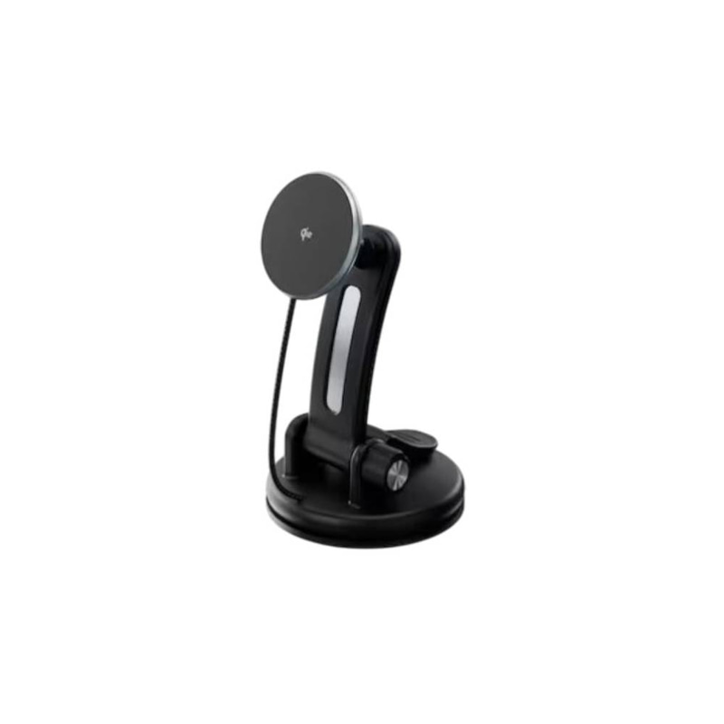 Powerology 2 In 1 Dashboard Mount & Ac Vent Mount Airwave Magnetic Wireless Car Charger