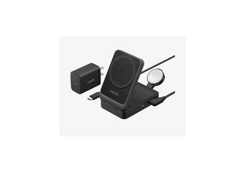 محطة الشحن اللاسلكي أنكر ماج جو - قابلة للطي 3 في 1 مع شاحن وكابل USB-C - B2557212