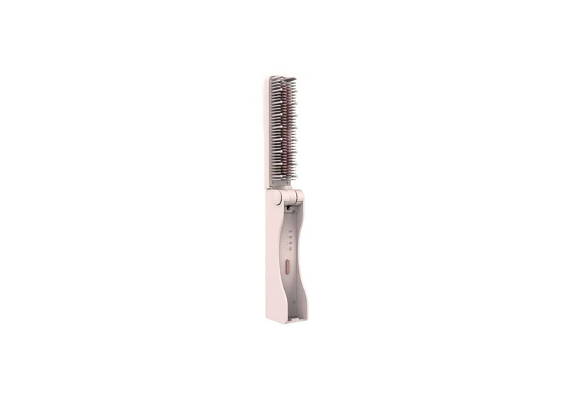 Porodo Foldable Mini Straightener Brush - Pink