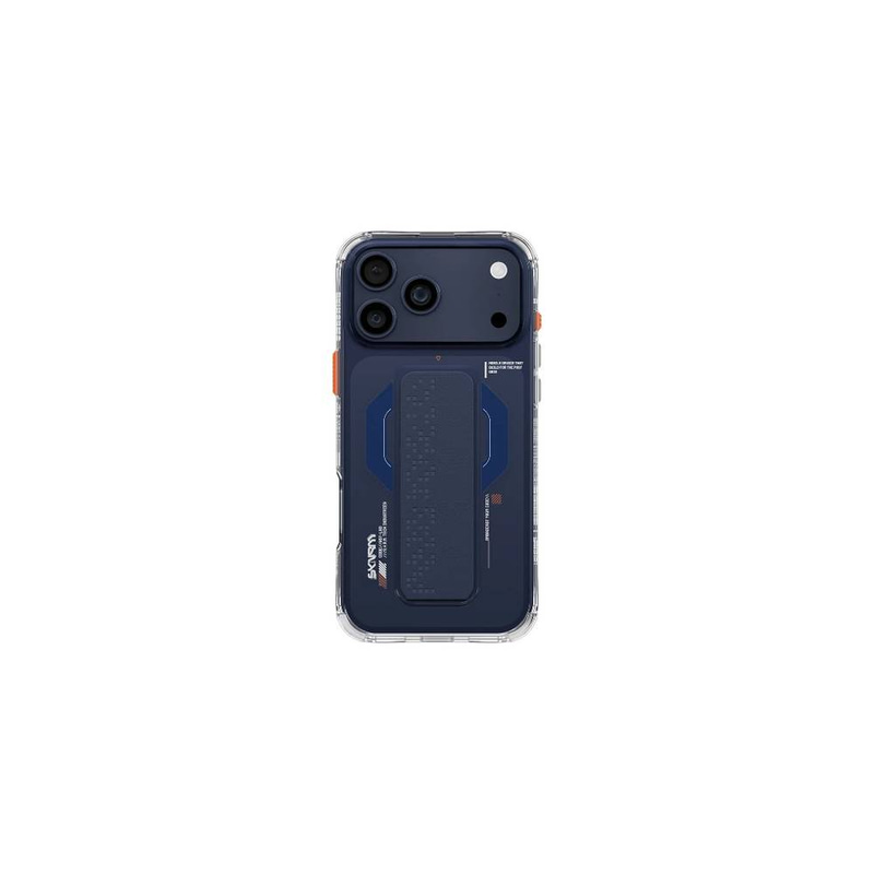 جراب Skinarma Haxa MagSafe مع مسند مانع للانزلاق لهاتف iPhone 17 Pro - أزرق
