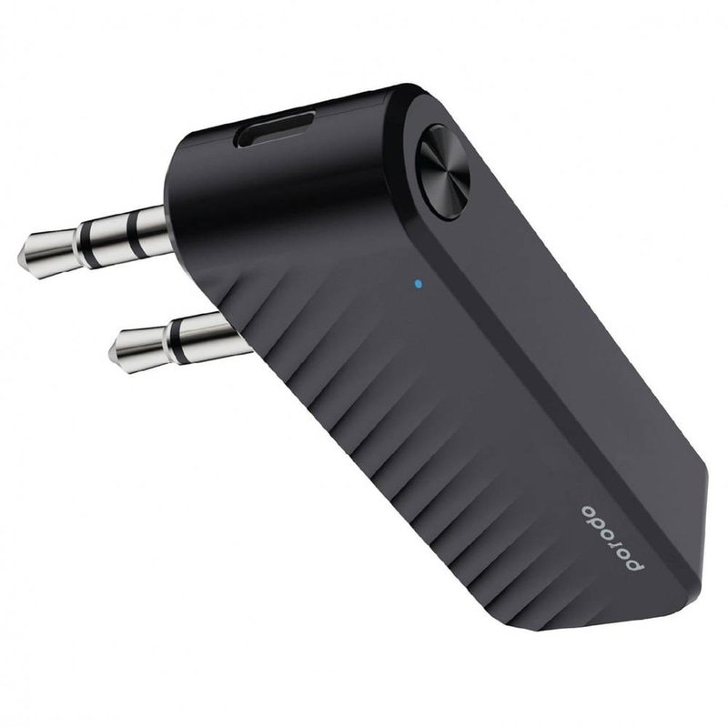  Porodo Bluetooth Audio Transmitter Dual Aux Jack with Built- in Battery