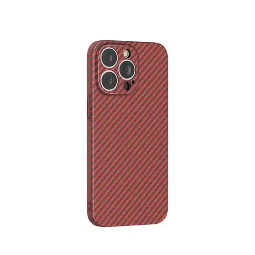 GREEN LION CARBON FIBER CASE FOR IPHONE 13 PRO MAX (6.7')- RED COVER CASE