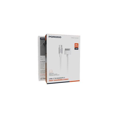 كابل شحن سريع من Porodo USB-C إلى MagSafe 3