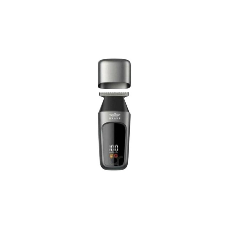 BRAVE Mini Hair Trimmer Zero Gap T Blade LCD 110mAh-BHT-01-Black