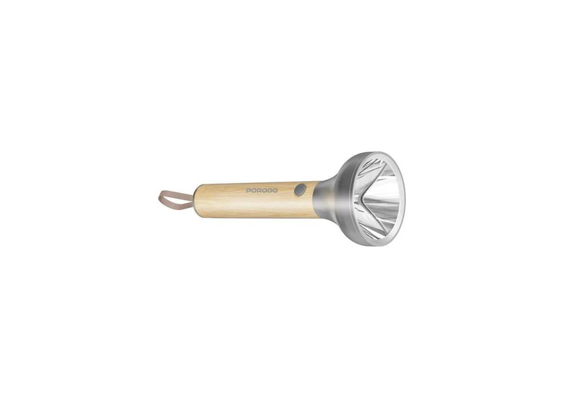 Porodo Lifestyle Birch 300 Wooden LED Flashlight - Wooden