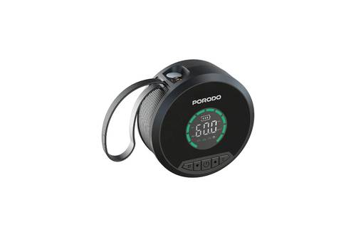Porodo Gagefit Power Bank & Jump Starter with Tire Inflator & Lightning Lamp - Black
