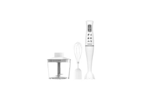 Porodo Lifestyle Powerful Hand Blender Food Chopper & Whisker - White