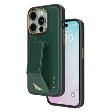 LEVELO MORPHIX CUERO 15 PRO GREEN CASE