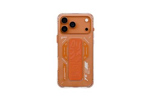 كفر  iPhone 17 Pro مزود بتقنية الشحن المغناطيسي مع حامل Skinarma Helio المنقوش