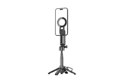 Porodo Quad Base Selfie Stick 360 Full Angle Rotation - Black