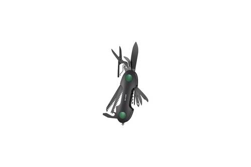 Green Lion 14-In-1 Multi Tool Key Chain Knife - Black