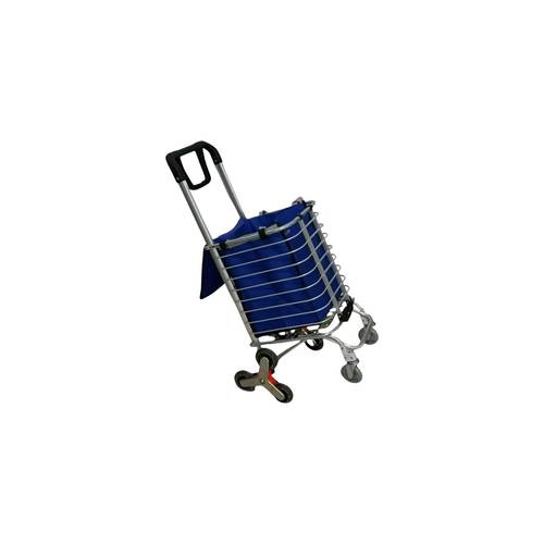 Green Lion Foldable Shopping Trolley - Silver