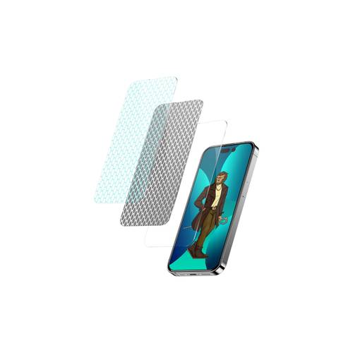 Green 3D Curved Tempered Glass for iPhone 14 Pro - Clear
