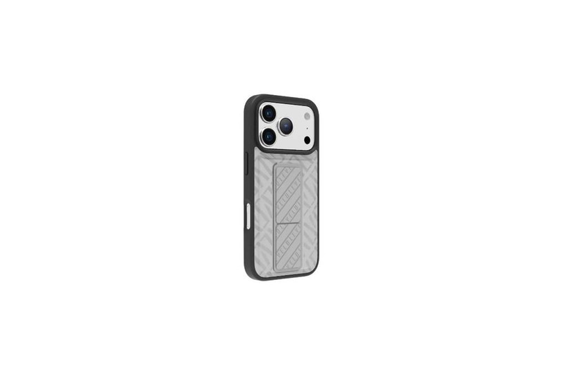 جراب Levelo Morphix Cuero Gripstand لهاتف iPhone 17 Pro Max - رمادي سحابي