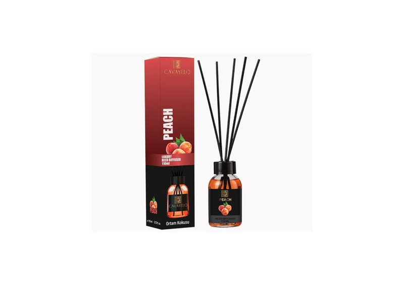 Cavayelo Peach Luxury Reed Diffuser 110ml Ortam Kokusu