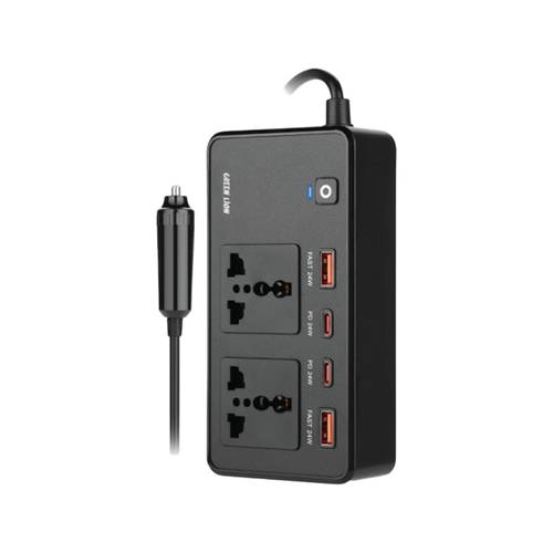 محول طاقة السيارة جرين ليون GC-200 - أسود