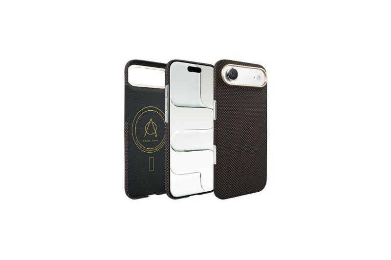 جراب A-Case DESEN مصنوع من ألياف الأراميد لهاتف iPhone Air -GLD