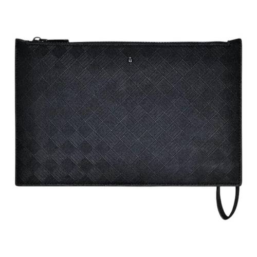 Levelo Elysian Leather Sleeve With Sided Wrist Strap Holder - Black