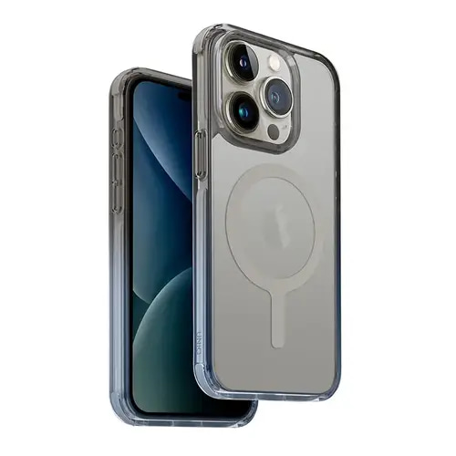 UNIQ DUO SERIES COMBAT IPHONE 15 PRO MAX  MAGSAFE WITH 3-TIER DUSTY BLUE GREY  CASE