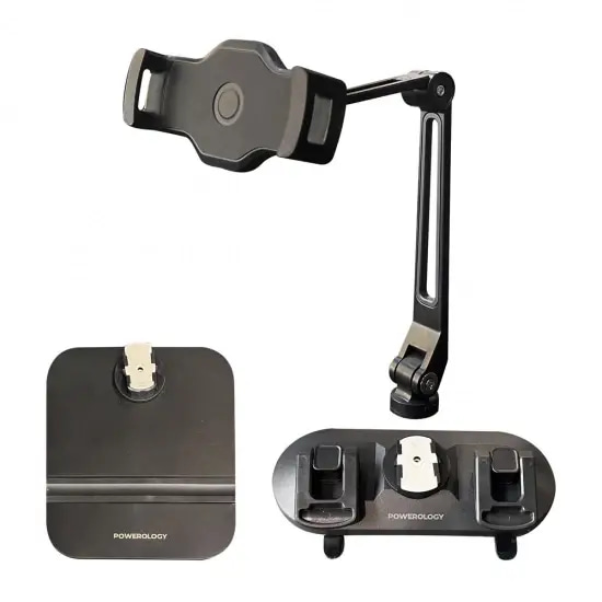 Powerology Adjustable Long Arm 360° Rotatable Suction Phone Holder