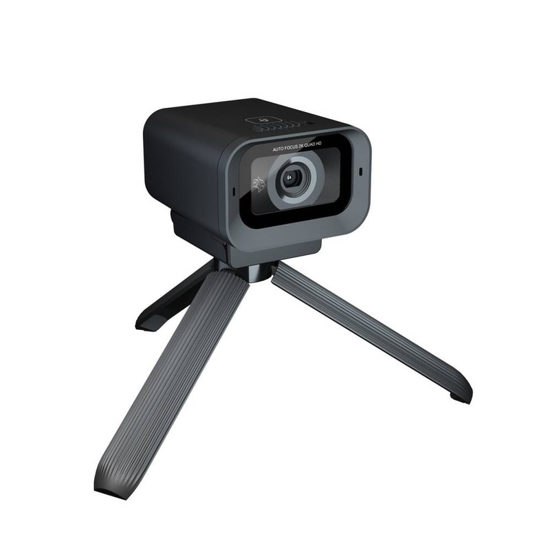 Porodo Gaming 2K 30fps Auto Focus Webcam with in-built Mic and Tripod