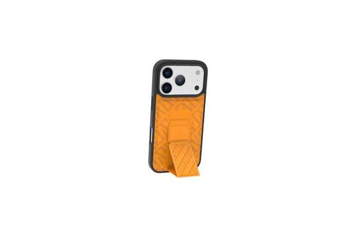 جراب Levelo Morphix Cuero Gripstand لهاتف iPhone 17 Pro - برتقالي