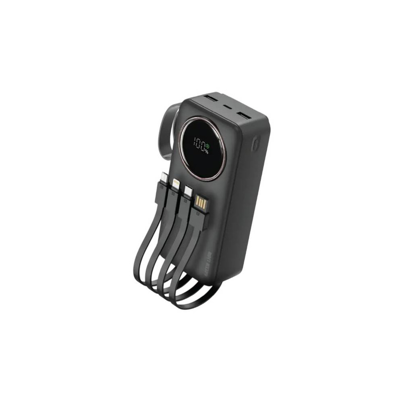 Green Lion Power Pulse 30000mAh Power Bank Digital Display PD 22.5W - Black