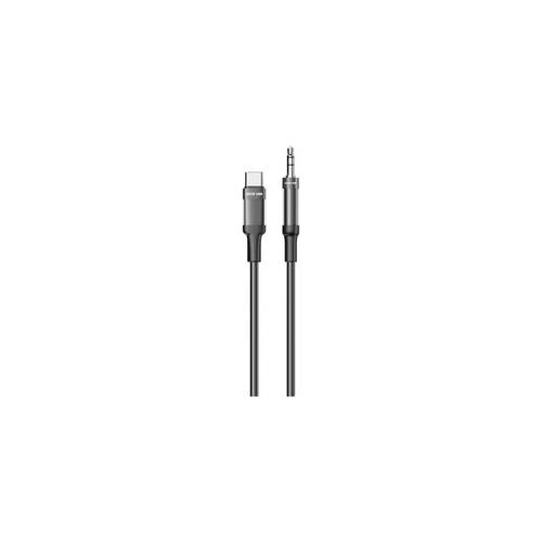 Green Lion USB-C to AUX Braided Cable 1M - Black