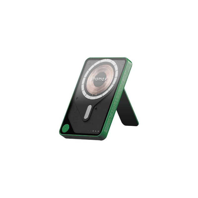 Momax 1-Power X Pro 5000mah Magnetic Wireless Battery Pack-IP131HKG - Green