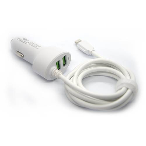 BRAVE BCC-214 USB + CABLE UNIVERSASL CAR CHARGER